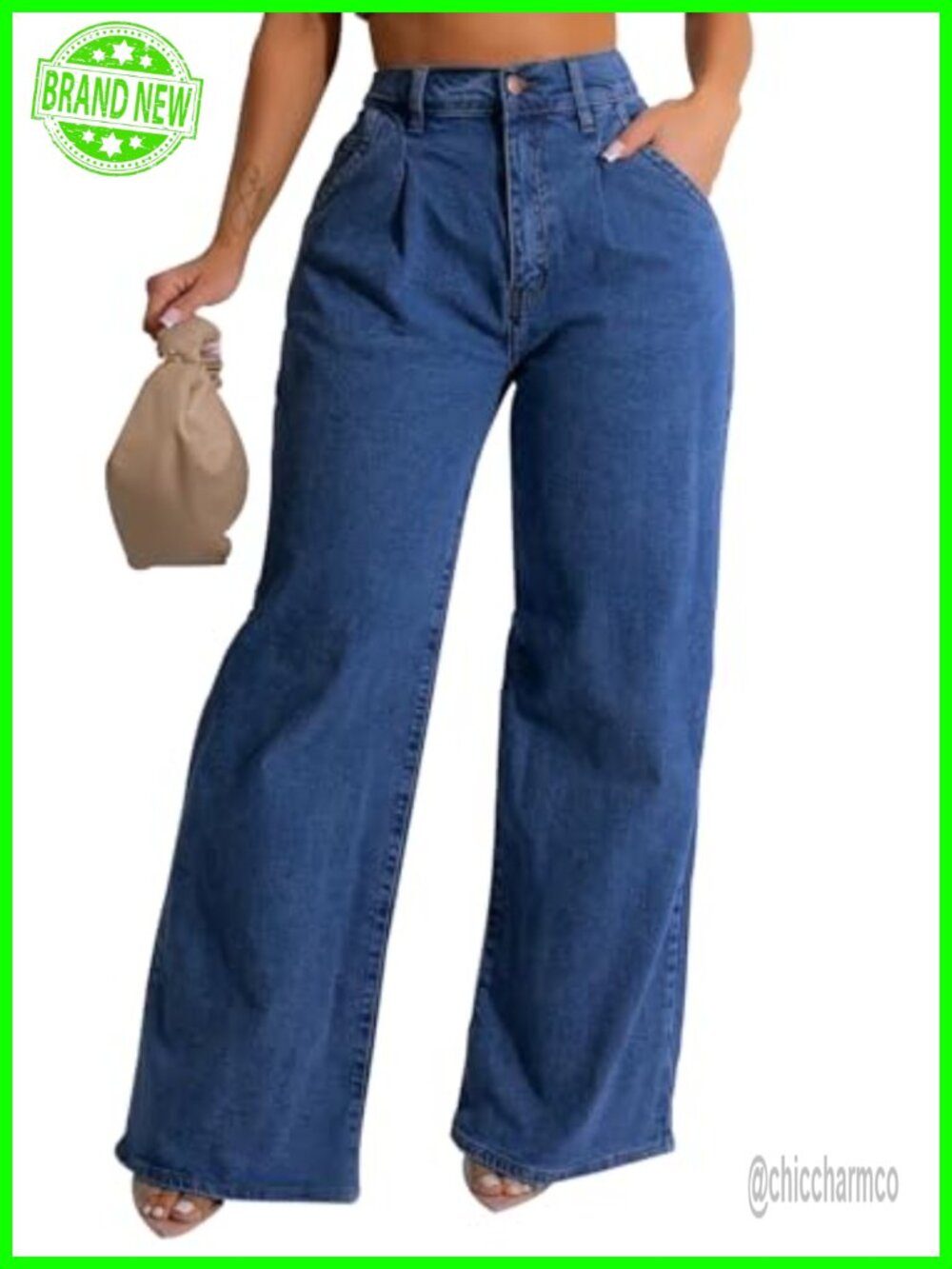 High Waist Wide Straight Leg Baggy Boyfriend Denim Jeans Y2K 90s